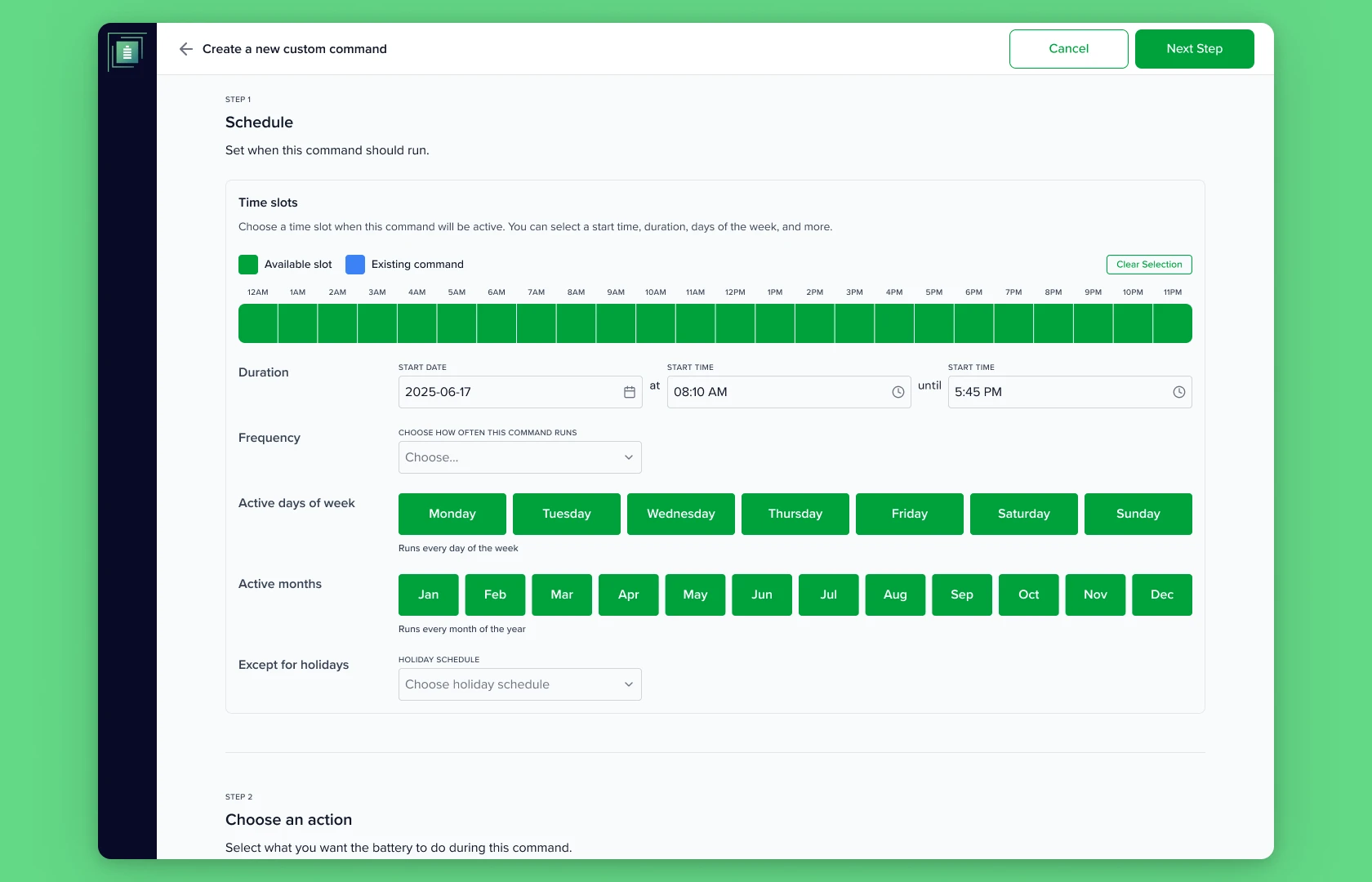 Fortress Power product interface