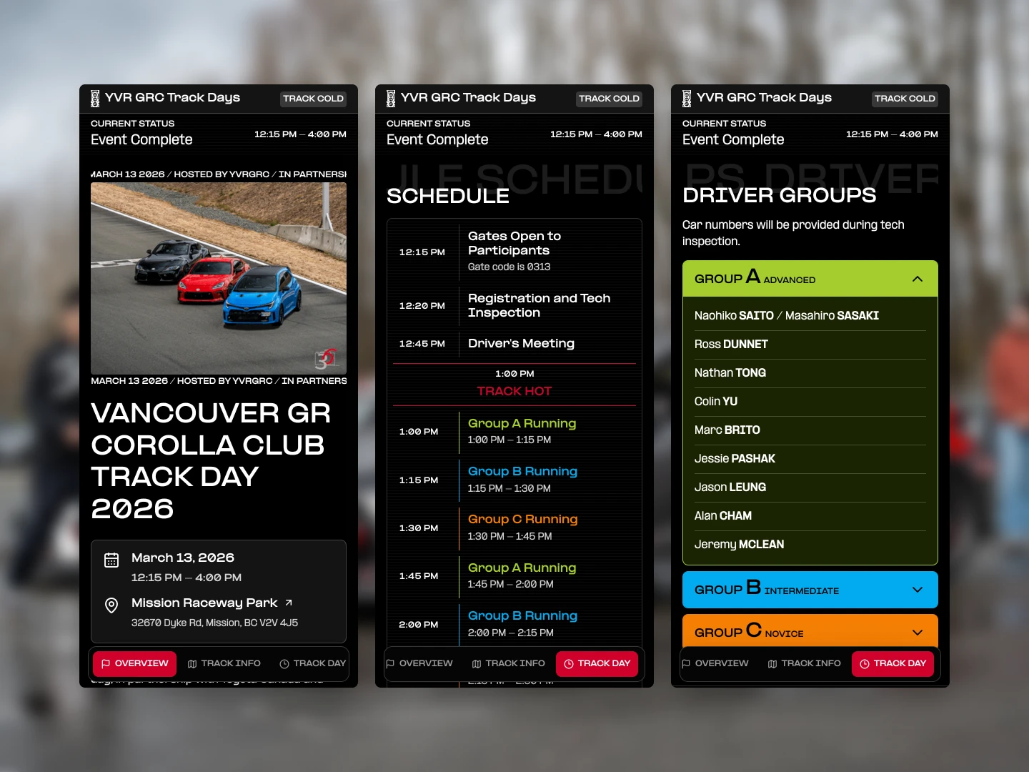 Gazoo Racing interface