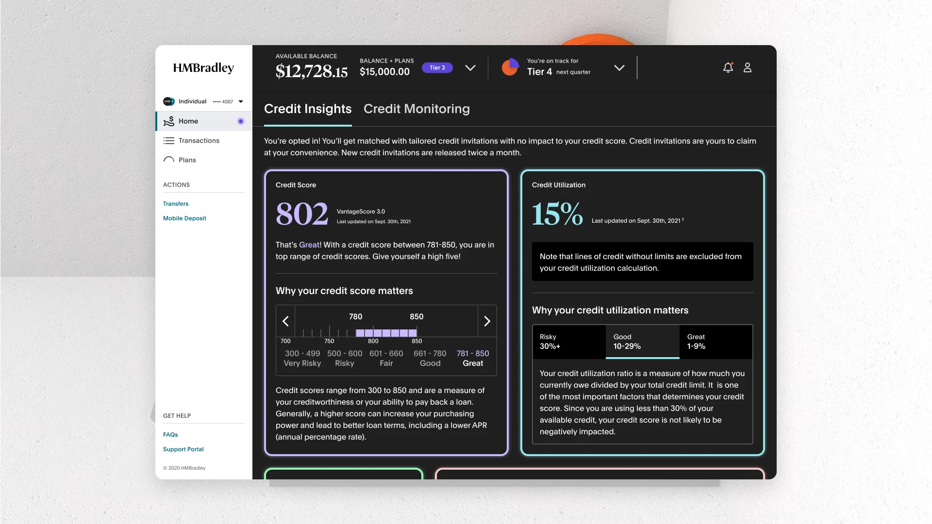 HMBradley product interface